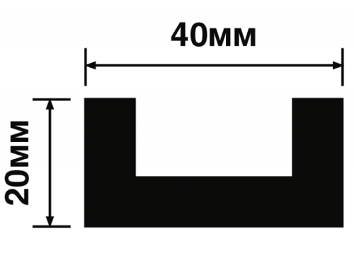 Молдинг GR24 ПОЛИСТИРОЛ HI WOOD 40мм х 20мм х 2,7м.