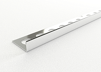 Профиль для плитки L-образный из нержавеющей стали ПК 01-12